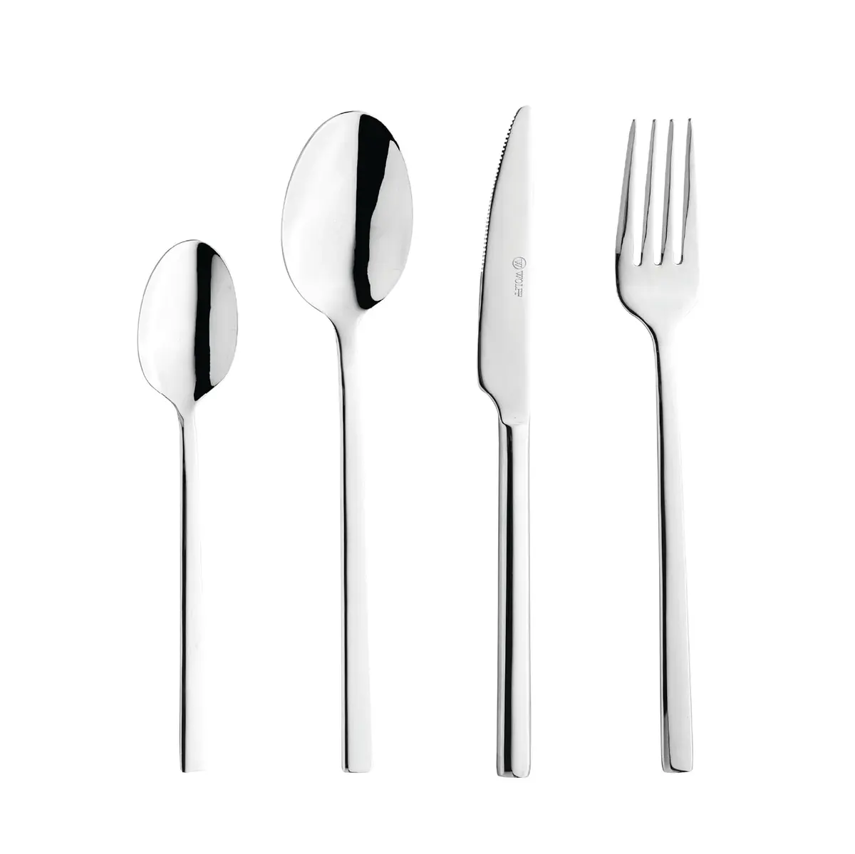 WOLFF Faqueiro 24 Peças de Aço Inox Firenze - Jogos de Talheres - Mesa Posta - Utensílios de Cozinha, Enxoval, Casamento, Decoração - 1