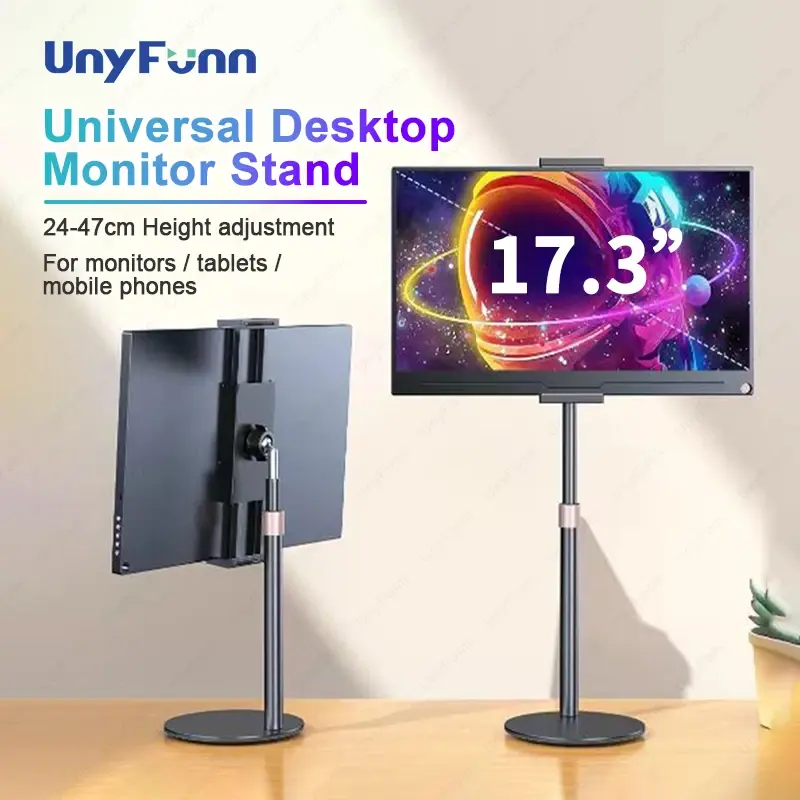 Cdisplay suporte de monitor portátil altura ajustável suporte de monitor de mesa para 4.7-17.3 polegadas telefone tablet monitor suporte - 1