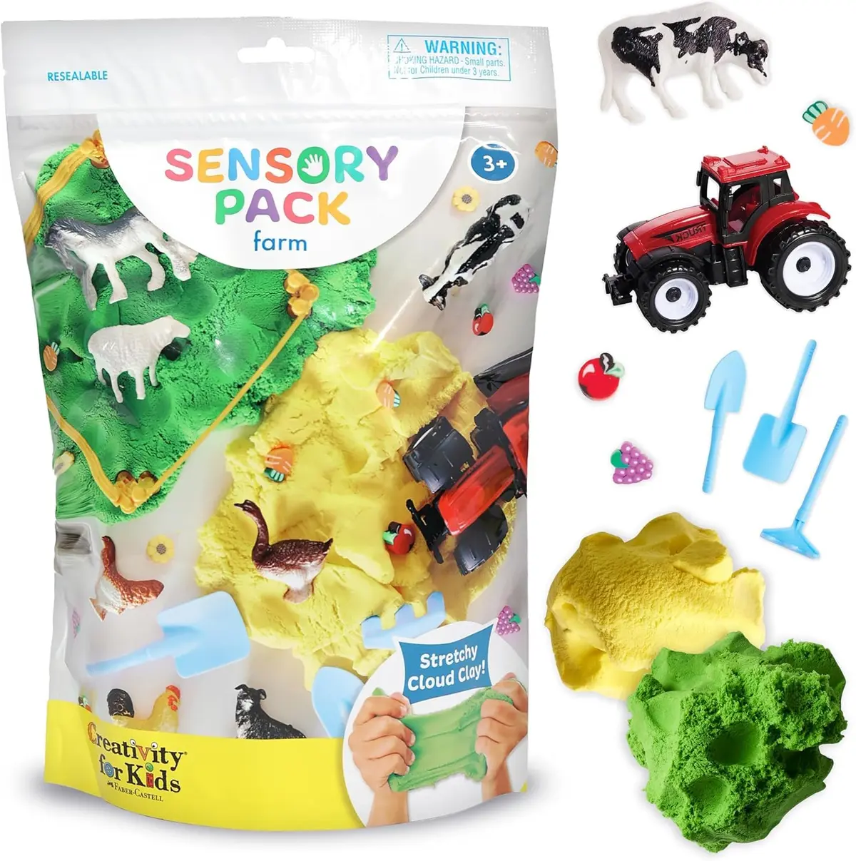 Brinquedo Kit Sensorial Fazendinha Faber-Castell Creativity For Kids | Brinquedo para crianças a partir de 3 anos