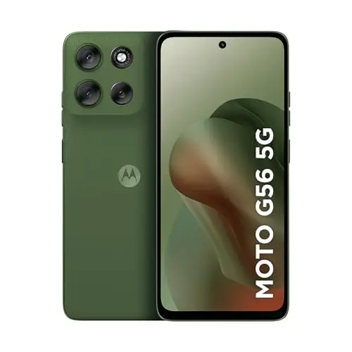 Smartphone Motorola Moto g56 5G - 256GB 24GB (8GB RAM+16GB Ram Boost) e 50MP Sony Lytia 600 Camera Ultrarresistencia militar IP68 + IP69 - Verde thumbnail 2