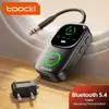 [Taxa Inclusa] Toocki Adaptador Bluetooth 5.4 Áudio TX/RX 2 em 1 3.5mm para TV, fones de ouvido e carro - 1