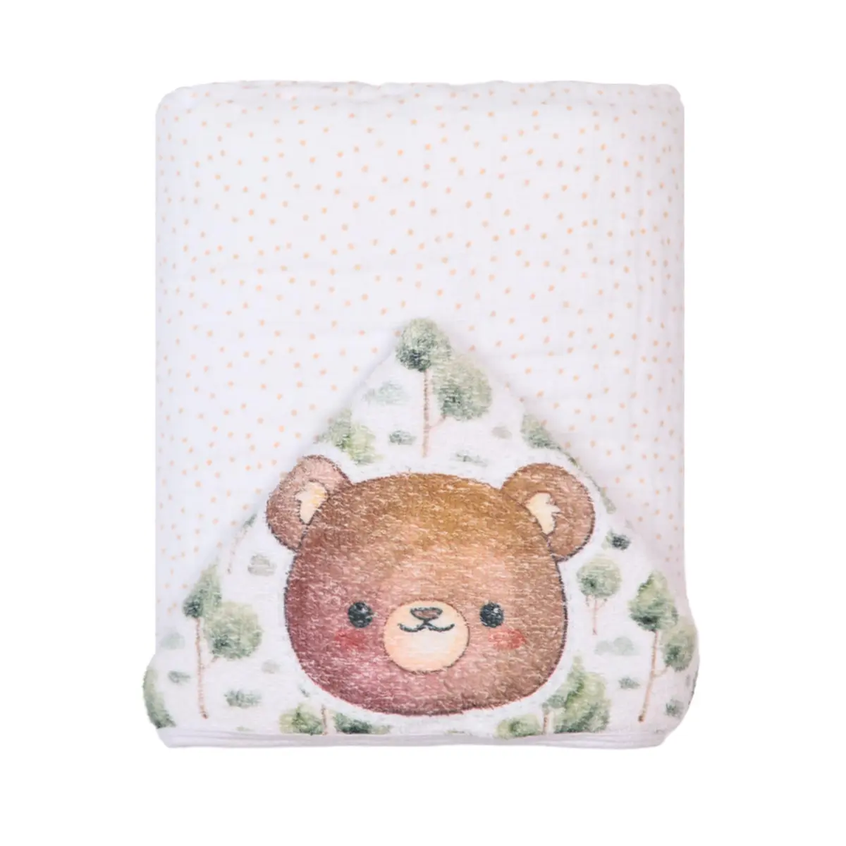 Toalha de Banho Soft Papi Amiguinhos com Capuz Est 90Cm X 80Cm, Estampado