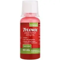 Tylenol Crianca Paracetamol 32mg/ml Sabor Frutas 60ml Com Copo Medidor