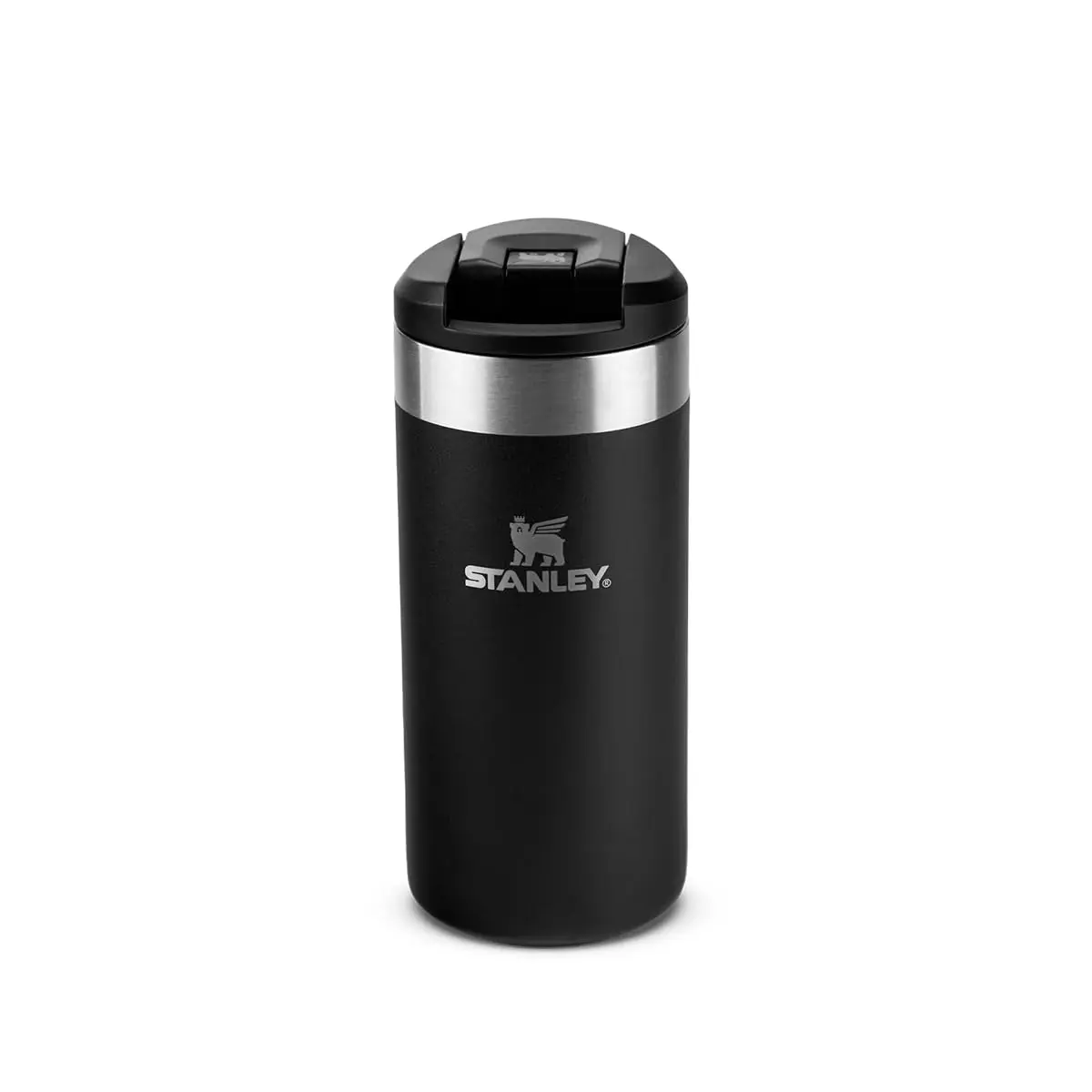 Stanley - Garrafa Térmica AeroLight Transit, garrafa isolada em vácuo para café, chá e bebidas, em aço inoxidável leve, 354ml, Black