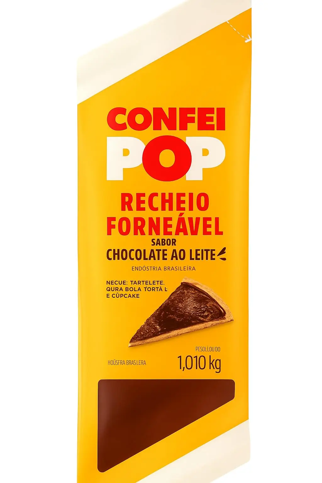 Recheio Forneável de Chocolate ao Leite Confeipop, 1,01kg