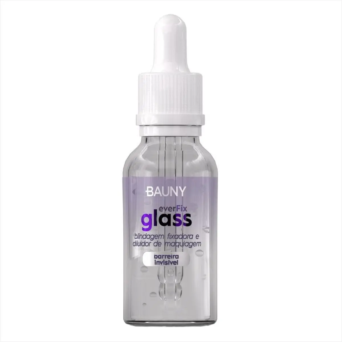 Blindagem EverFix Glass Bauny 20ml | diluidor de base, preparo da pele, ação selante, oil free, toque seco, longa duração, contém vitamina e
