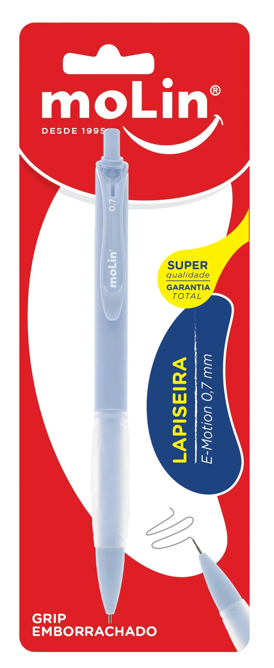 Molin Lapiseira E-Motion - 0,7mm - Blister com 1 Unidade