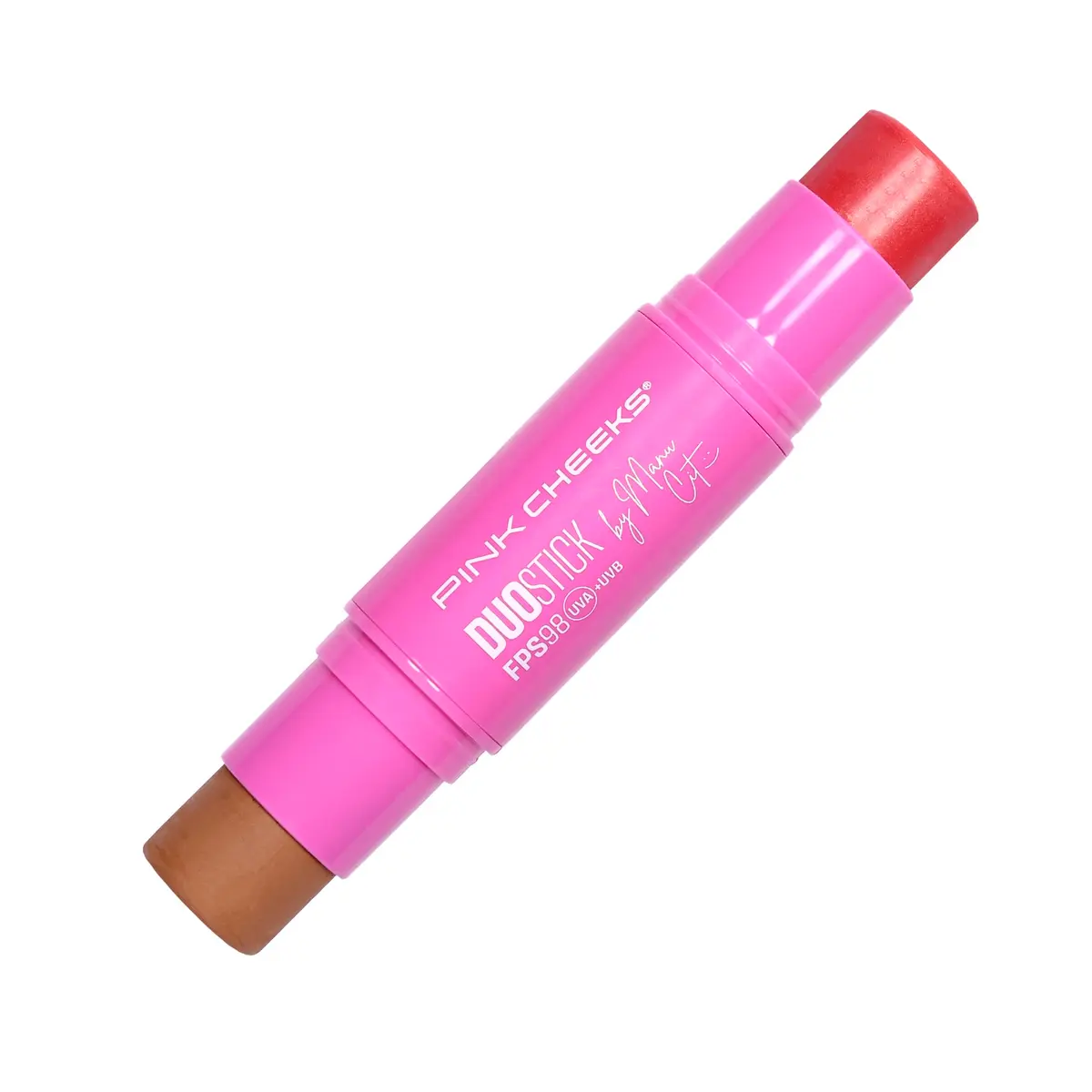 Duo Stick Coral e Bronzer Areia FPS 98 FPUVA 46 by Manu Cit 2x 6g | BLUSH e Bronzer