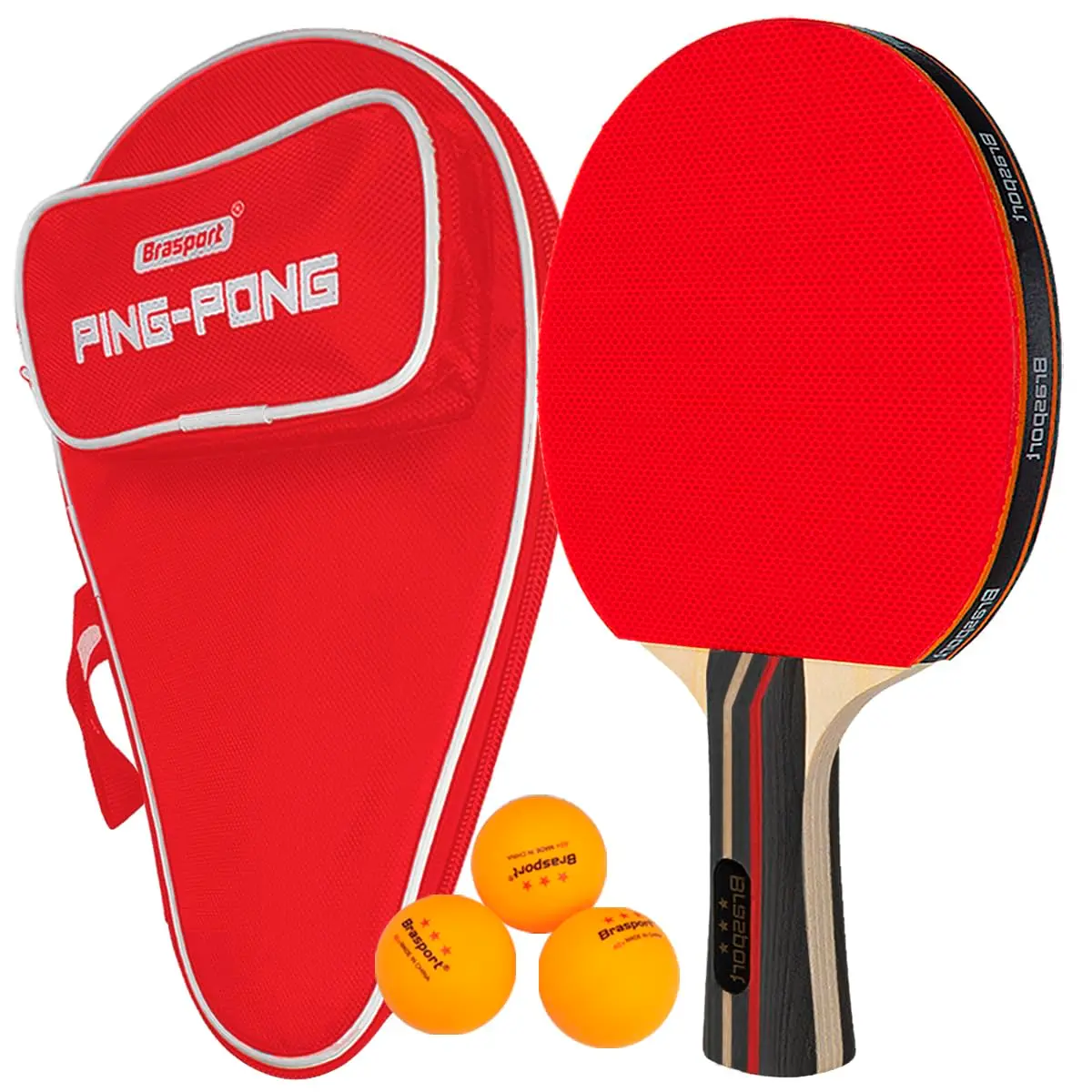Raquete De Ping Pong Tênis De Mesa Profissional Com Raqueteira - 1