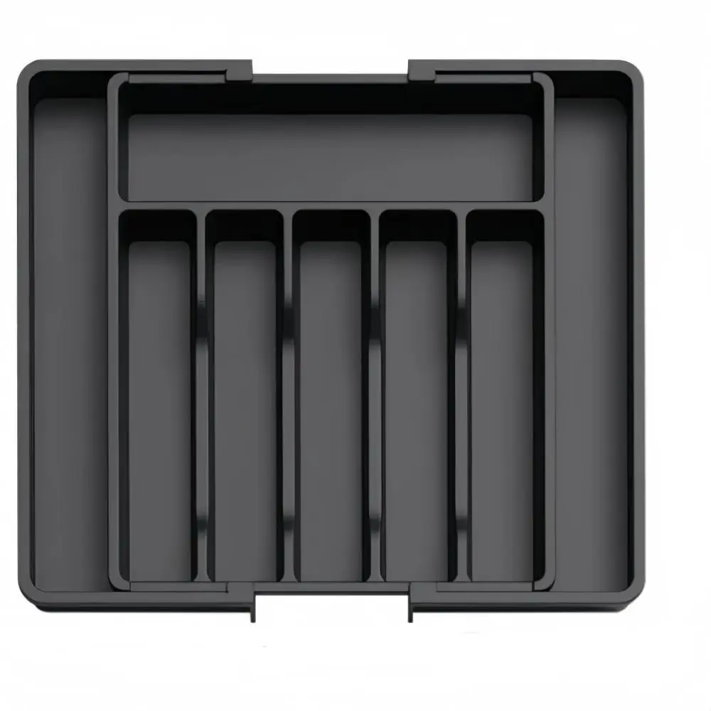 EKROTOK Organizador Grande de Gavetas para Talheres, Porta Talheres Organizador Gaveta Ajustável Bandeja Divisor Versátil para Cozinha Ideal Talher Utensílios Facas Suporte Separador