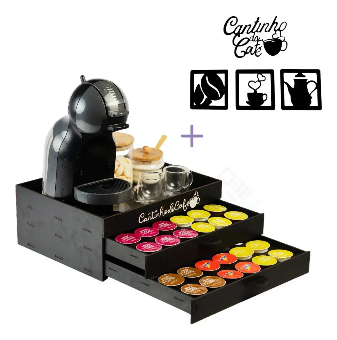 Porta cápsulas Bandeja 2 gavetas Dolce Gusto - 1