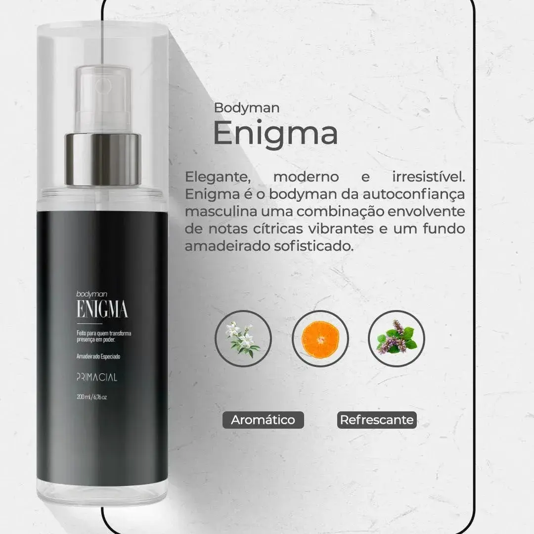 Kit Body Splash Masculino Barbarius + Enigma + Midtown 200ml thumbnail 3