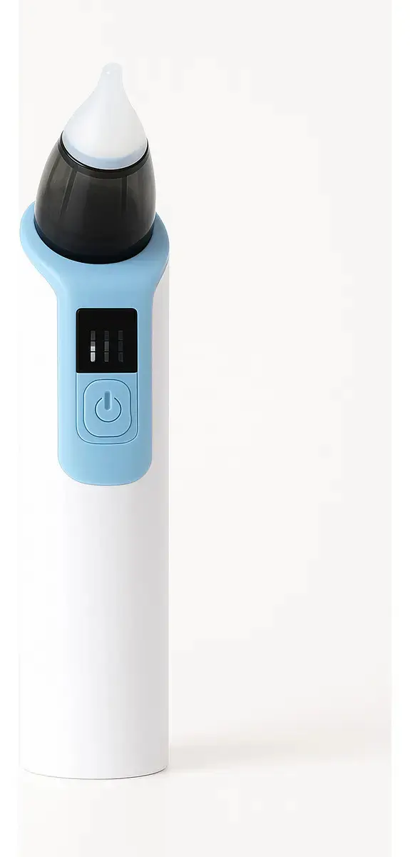 Sugador Aspirador Nasal Elétrico Infantil Recarregável Azul