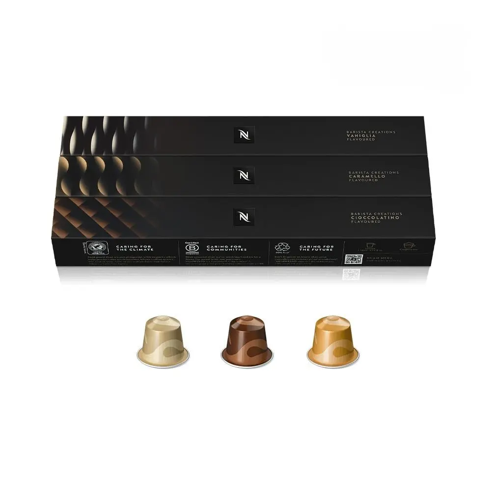Cápsulas de Café Nespresso com aroma de Baunilha, Caramelo e Chocolate Amargo - 30 Cápsulas