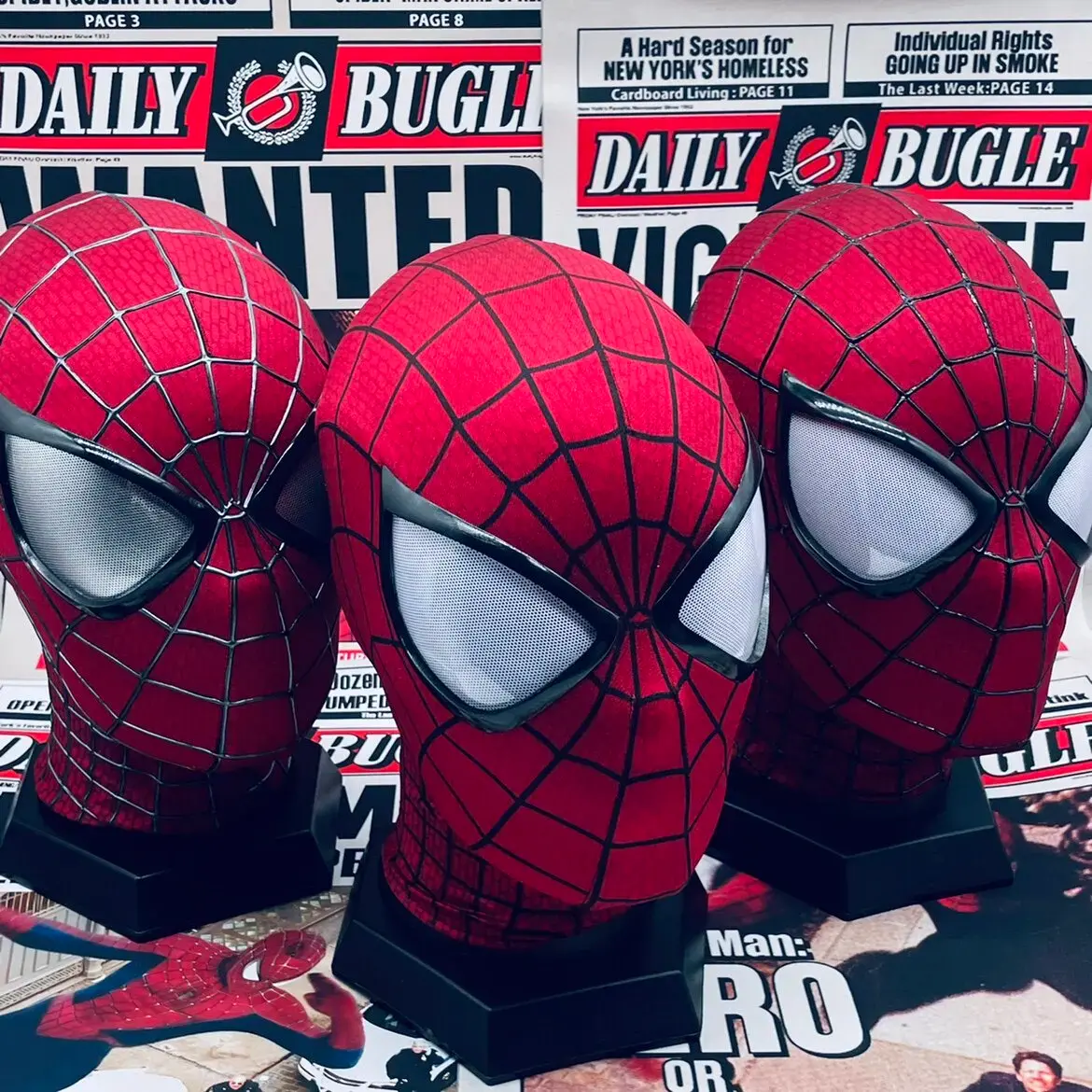Máscara de Cosplay Artesanal Homem-Aranha 2: Versão Garfield de Alta Fidelidade ao Filme - Peter Parker, Item Colecionável para Presentes de Aniversário