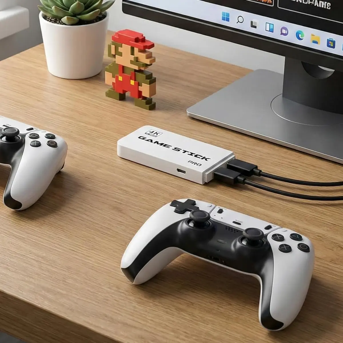 Mini Console Retrô Premium 4K Com 20000 Jogos, VARENZIA | Acompanha 2 Controles, Saída 4K Para TV, Clássicos Prontos Para Jogar, Plug And Play