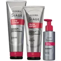 Combo Siàge Glow Expert: Shampoo 250ml + Condicionador 200ml + Balm Disciplinante 100ml
