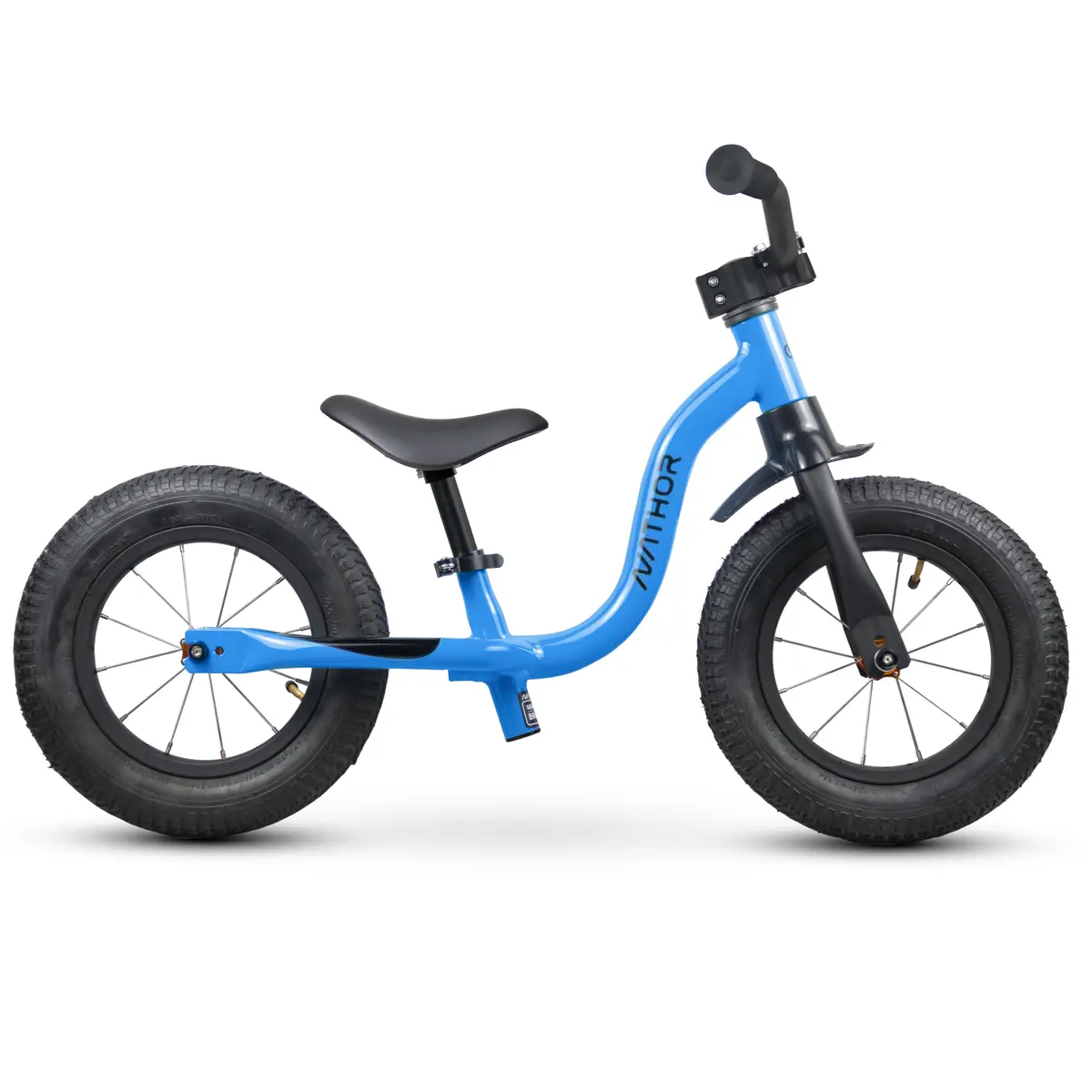 Nathor Bicicleta Infantil Balance Bike Raiada Azul