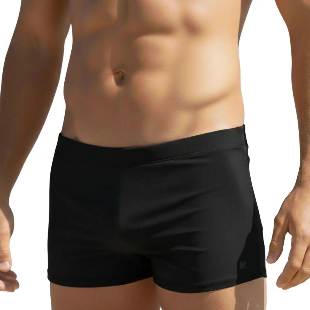 Sunga Boxer Mash Masculina Cordão Ajustável Natação Praia UV 50+ Lisa