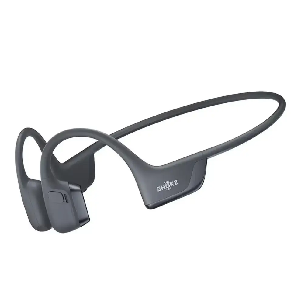 SHOKZ OpenRun Pro 2 Bone Conduction Sports Earphones, Wireless Bluetooth 5.3 with 12h Playtime, Noise Cancelling Microphone, IP55 Waterproof, Quick Charge USB-C, Ideal for Workout and Running.