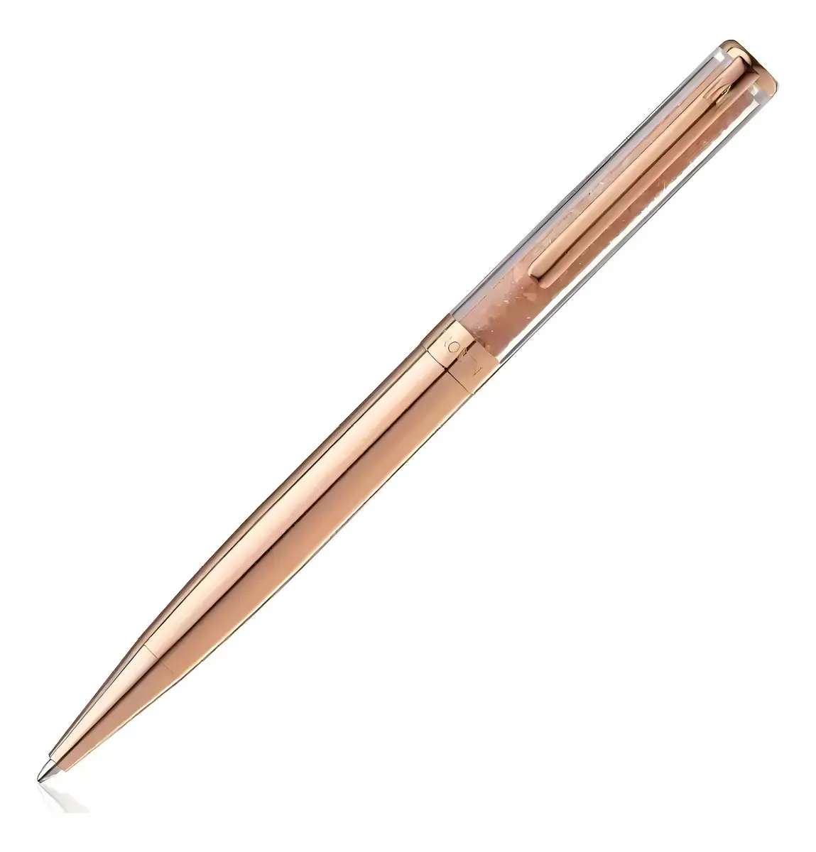 Caneta Crown Esferográfica Diamond Cristal Presente Elegante Cor da tinta Azul Cor do exterior Bronze