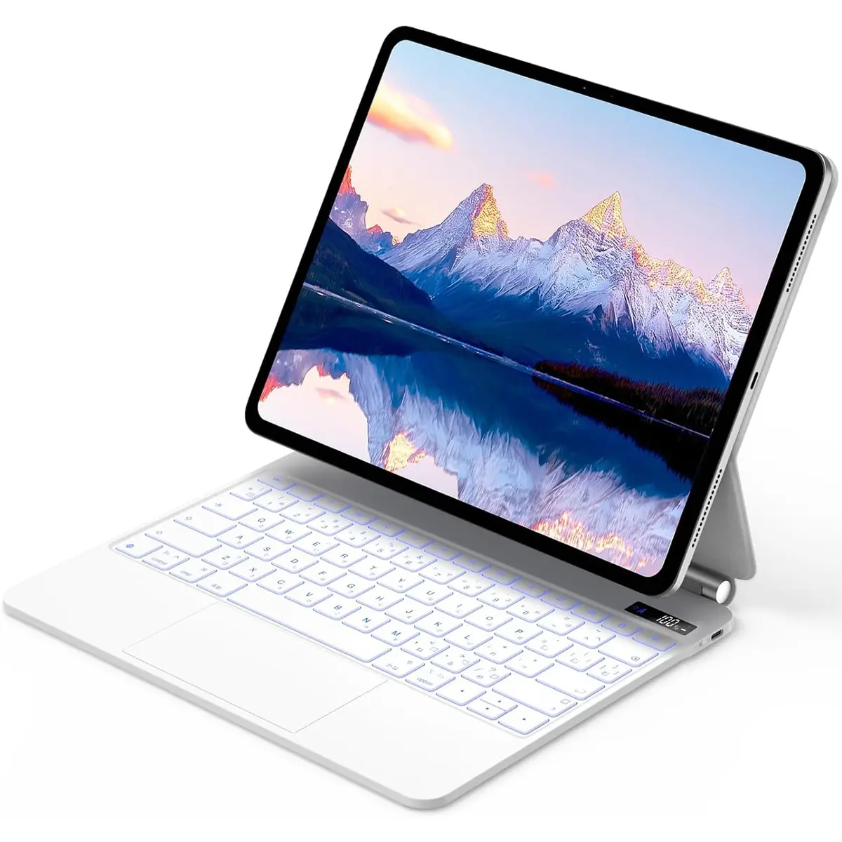 BETTDOW Capa com Teclado eTrackpad para iPad 10thGeneration 2022 & 11th (A16,2025), modelosA2696,A2757,A2777,A3354,A3355e A3356, Teclado de seis linhas