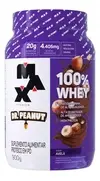 100% Whey Max Titanium X Dr. Peanut 900g Sabor Avelã - 1