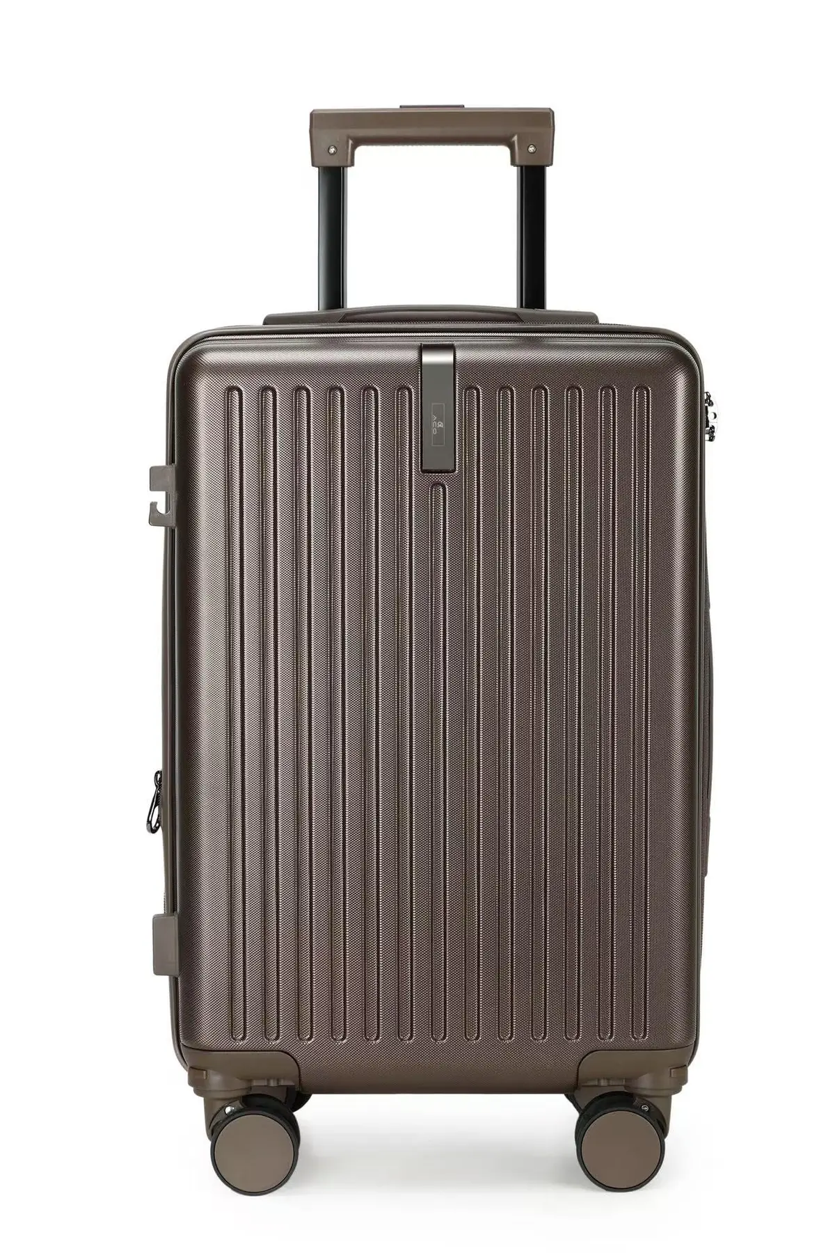 Mala Bordo 10kg Bagagem de Mão Expansivel Padrão ANAC com 4 Rodas duplas 360° Cadeado AntiFurto Mala de Viagem Alça Lateral com Divisória, Leve Resistente (marrom) - 1