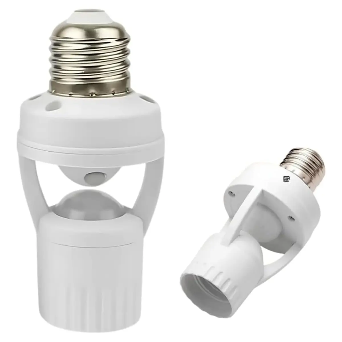 Fotocélula Soquete Sensor de Movimento para Lâmpada Soquete E27 Controle Automático de Iluminação Economia de Energia Ideal para Áreas Externas Garagem Corredores (1PCS)