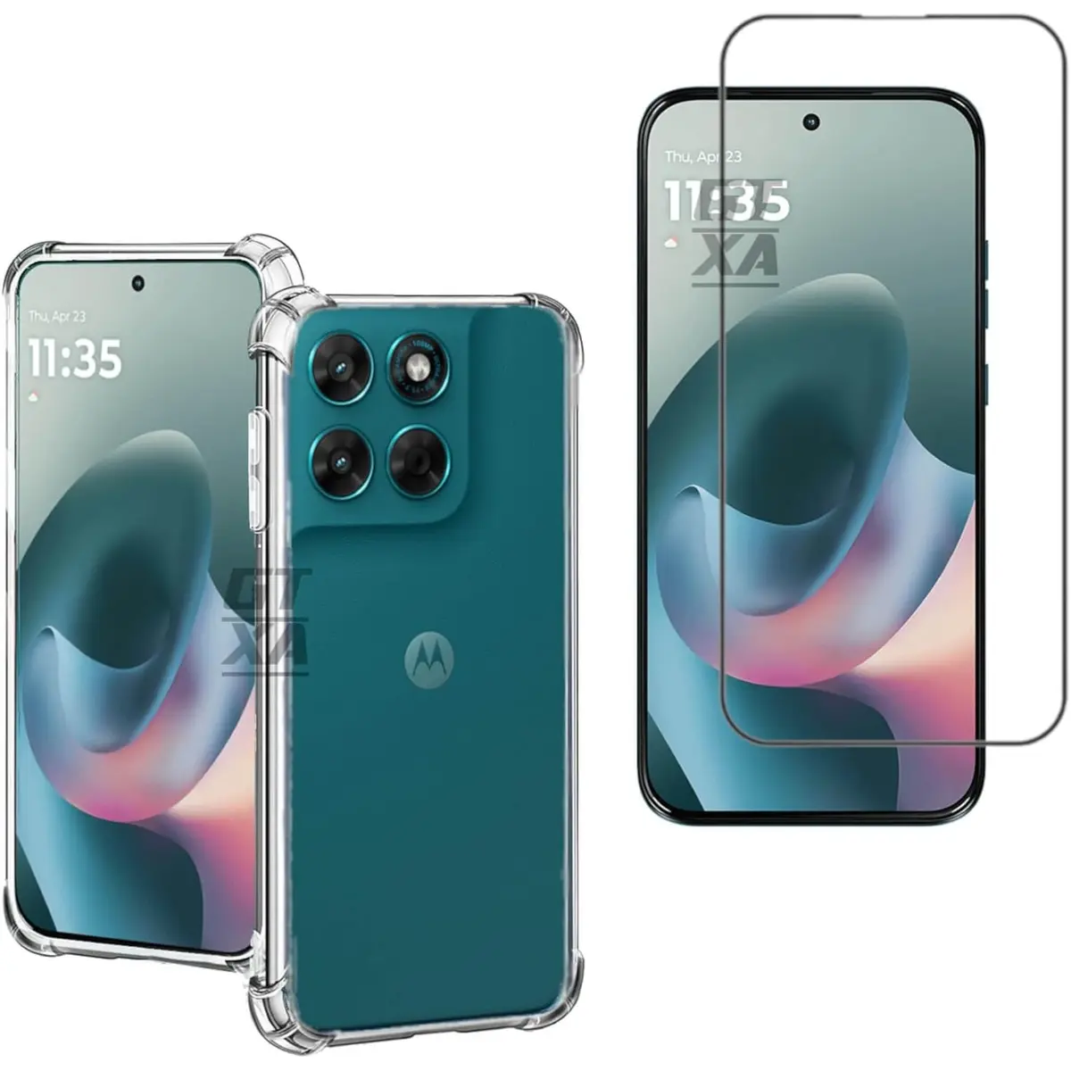 Kit Capa Anti Impacto + Película Cerâmica 9H para Motorola Moto G77 - 1
