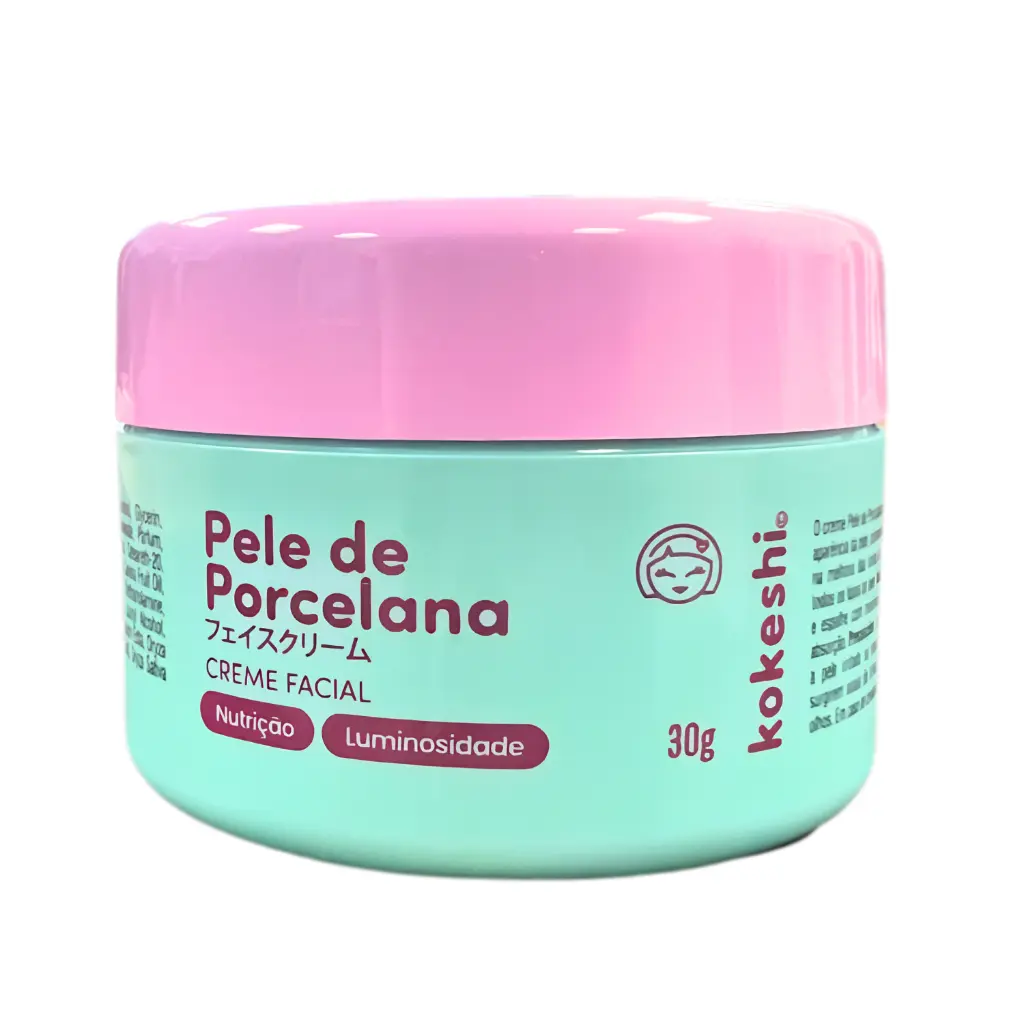 Hidratante Creme Facial Pele De Porcelana Kokeshi 30g Milagre do Arroz - 1