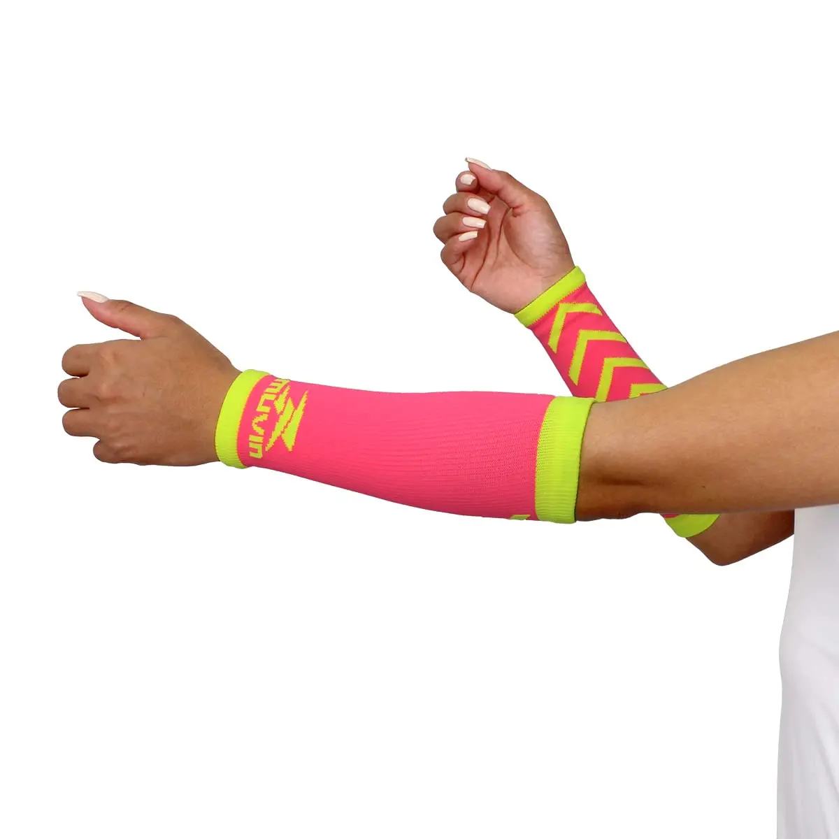 Manguito Curto Voleibol Arrow Muvin – Par – Manga Curta – Mangote - Vôlei – Corrida – Ciclismo – Proteção – Boa Respirabilidade – Ótimo Ajuste - Conforto dos Braços – Aumento de Desempenho – Unissex