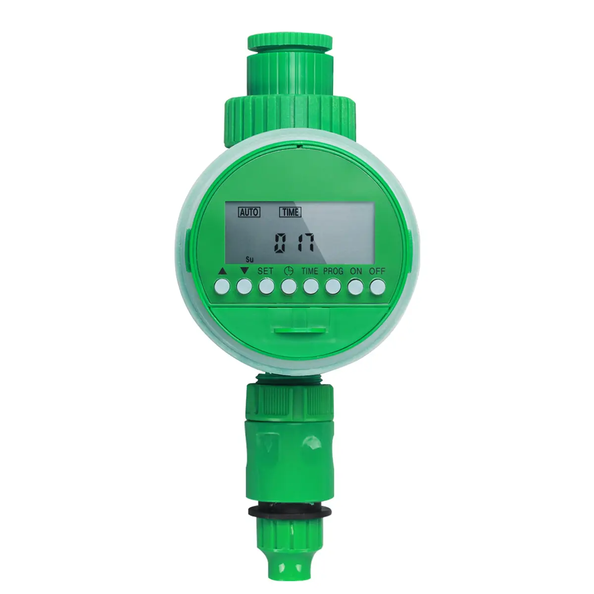 Controlador de Irrigação Automático, Temporizador Digital, Verde | Plástico ABS Resistente, Ideal para Jardins, Hortas, Gramados e Vasos com Irrigação Programada