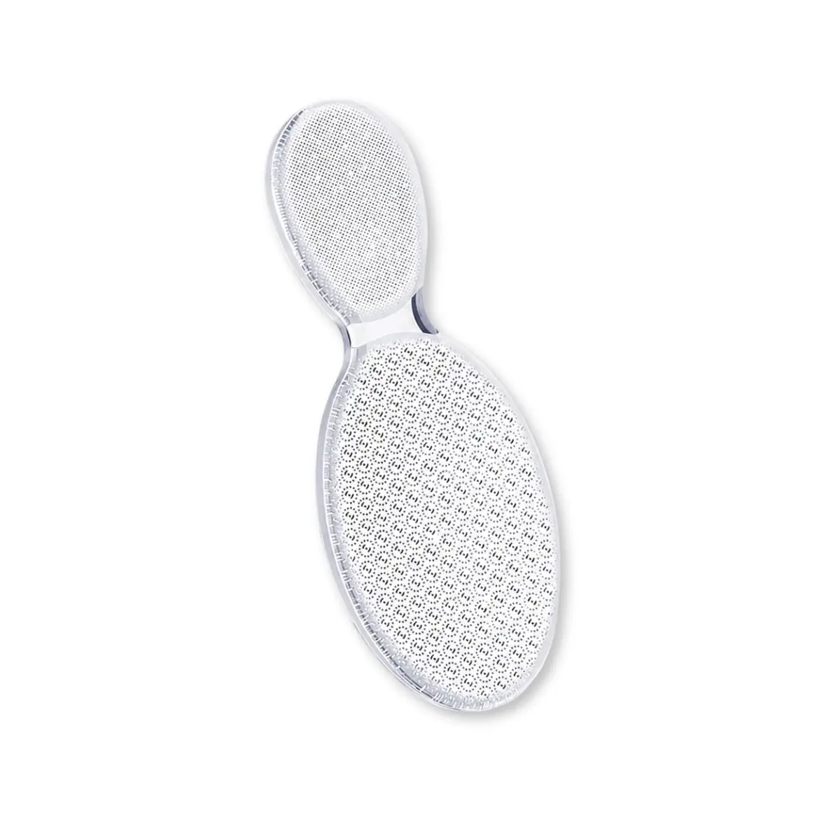 Esfoliador para Pés Nano Dupla Face Removedor de Calos e Pele Ressecada Transparente Portátil para Pedicure Seca e Molhada