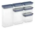 Conjunto 6 Potes Herméticos Empilháveis Modulares - 1