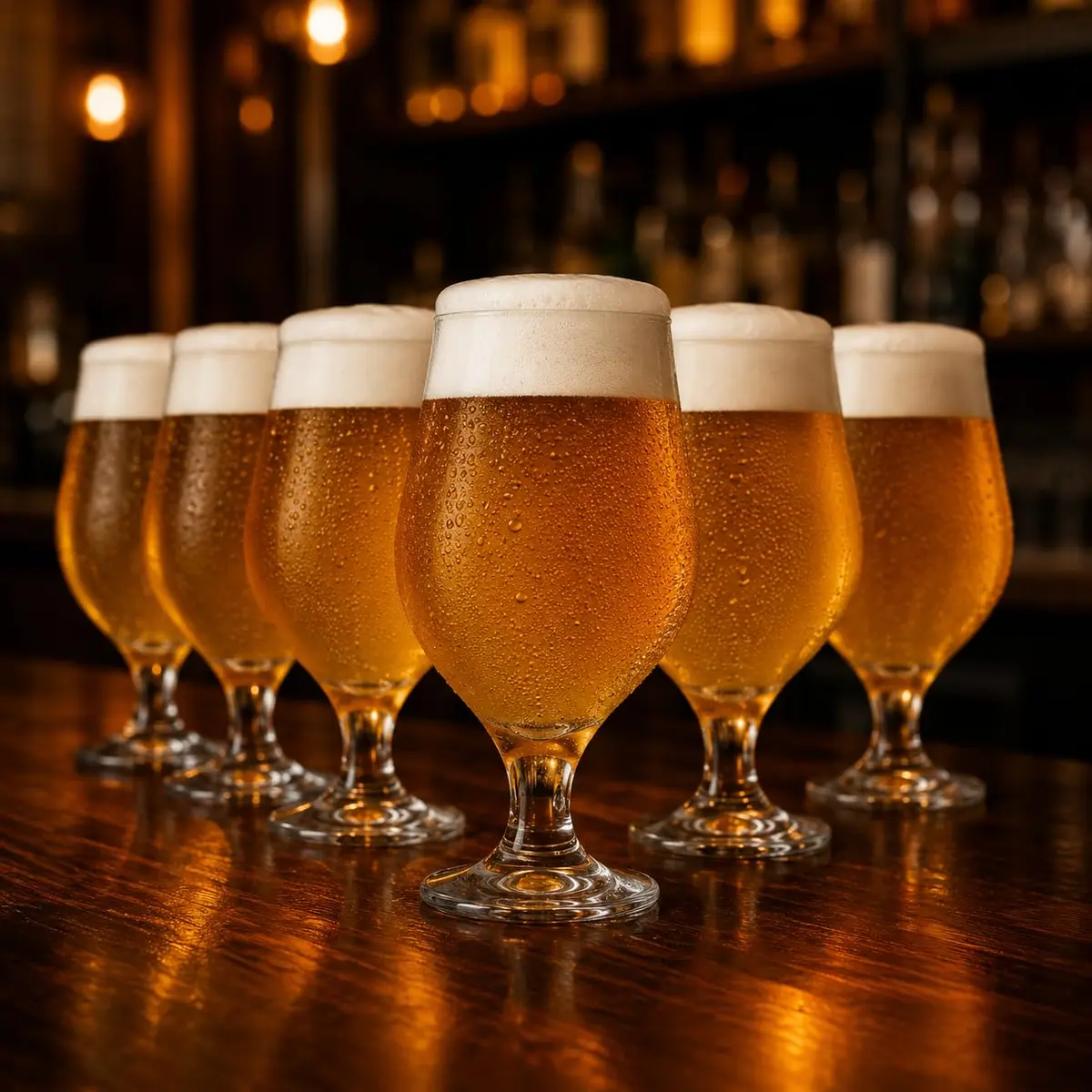 Ruvolo, Kit 6 Taça de Vidro Gourmet, Taças de Cerveja Bar e Restaurante 380ml