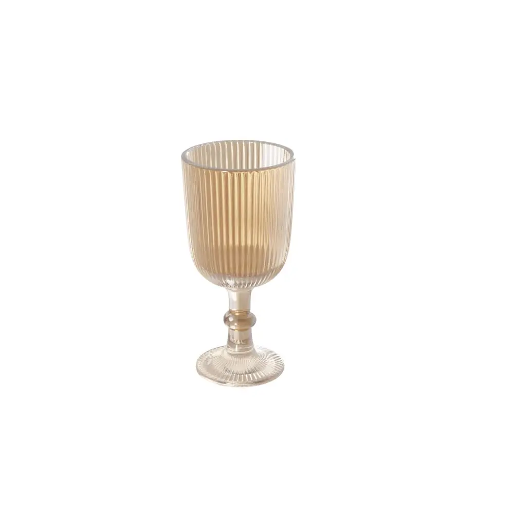 WOLFF - Conjunto 4 Taças de Vidro para Licor Lines Âmbar 75ml