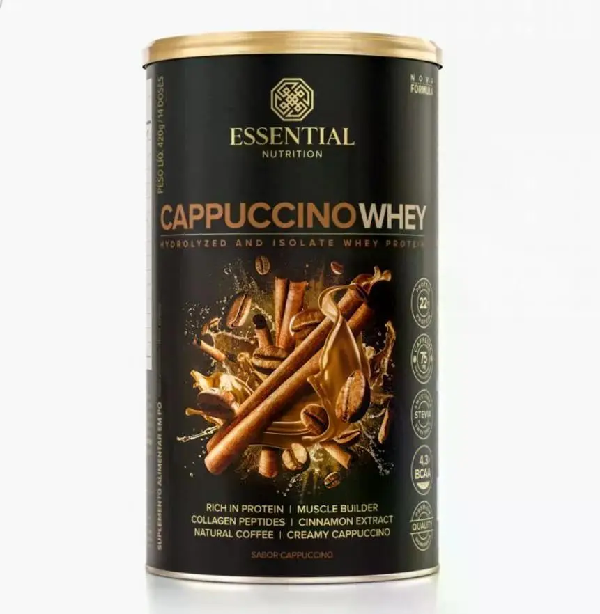 Cappuccino Whey Essential Nutrition 420g - 1