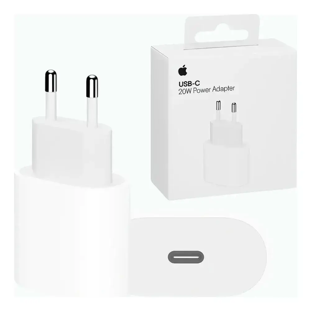 Carregador Fonte USB-C 20w para iPhone Apple Tipo-C Turbo Adaptador - Distribuidor Autorizado - 1