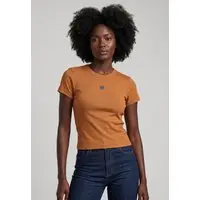 Camiseta Feminina Colcci Canelada Laranja