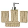 [SÓ NO APP] Kit Banheiro LUMAI 4 Peças de Resina Modelo ''TOSCANA'' - 1