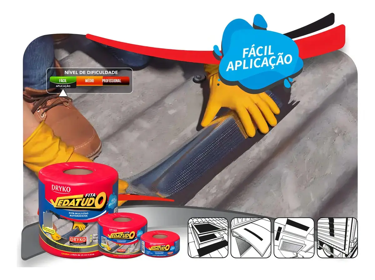 3 Mantas Asfáltica Aluminizada Telhado Auto Adesiva 45cmx10m thumbnail 7
