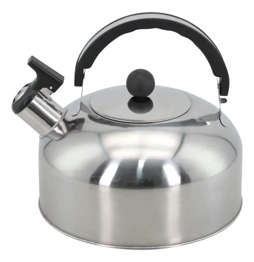 Chaleira Com Apito 2 Litros Aço Inox Em Casa Tem Resistente Cor Cinza thumbnail 4