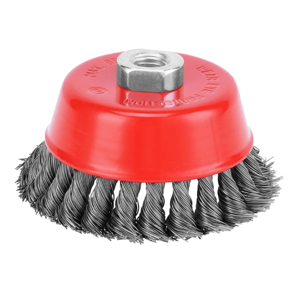 MTX Escova de Aço Tipo Copo 100 mm – Rosca M14 para Esmerilhadeira, Limpeza de Ferrugem e Solda