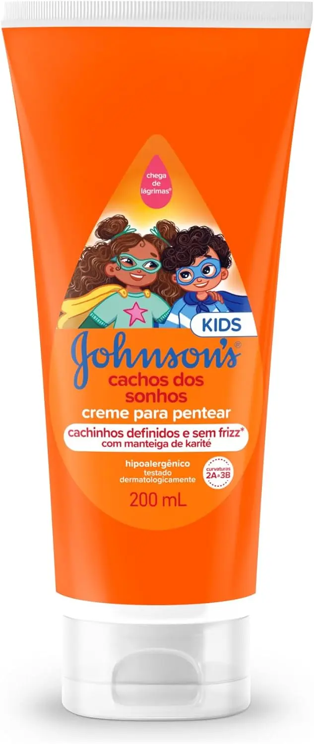 Creme para Pentear Johnson's Baby Cachos dos Sonhos, 200ml