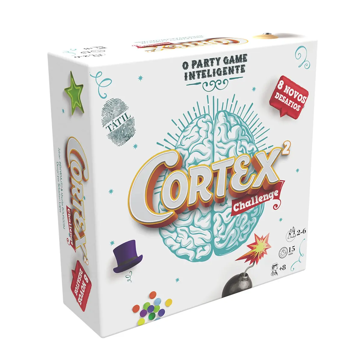 Galápagos, Cortex: Challenge 2, Jogo de Tabuleiro e Desafios para Amigos, 2 a 6 jogadores, 15 min