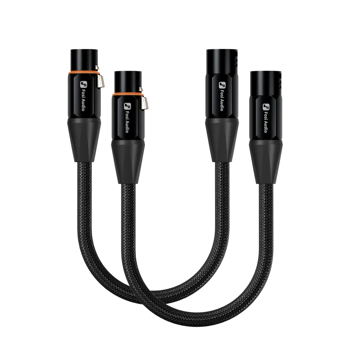 Cabo XLR de 0,3M/1,2M (2 Unidades) Macho para Fêmea, Cabo Balanceado Cannon para Amplificador Fosi Audio ZA3, ZD3, ZP3, DAC e Pré-Amplificador