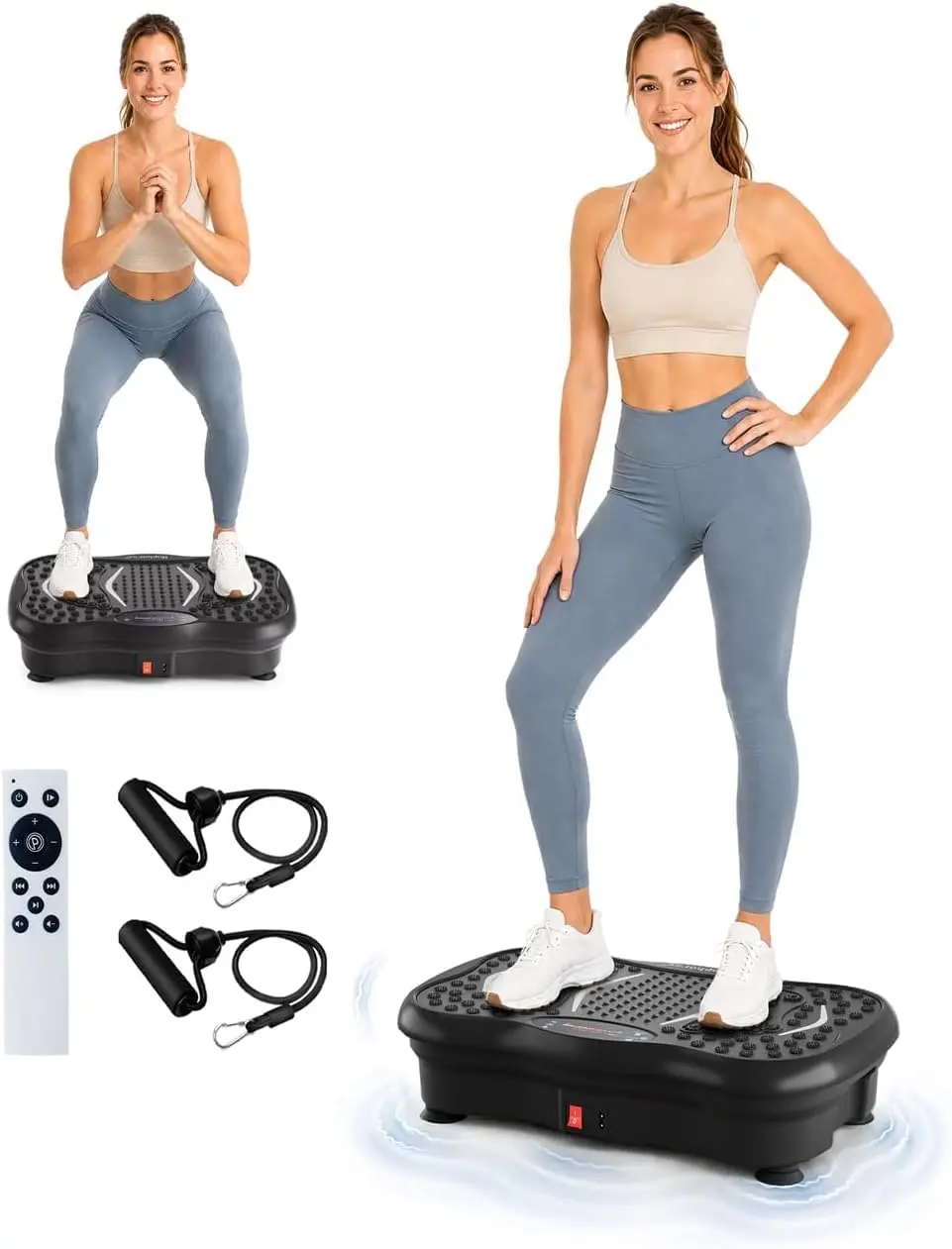 Máquina De Exercício De Placa Vibratória Para Exercícios Físicos, Vibrador de Corpo Inteiro, Mini Shake Plate, Equipamento de Ginástica e Esportes, Aparelho para Treino em Casa,110V/220V