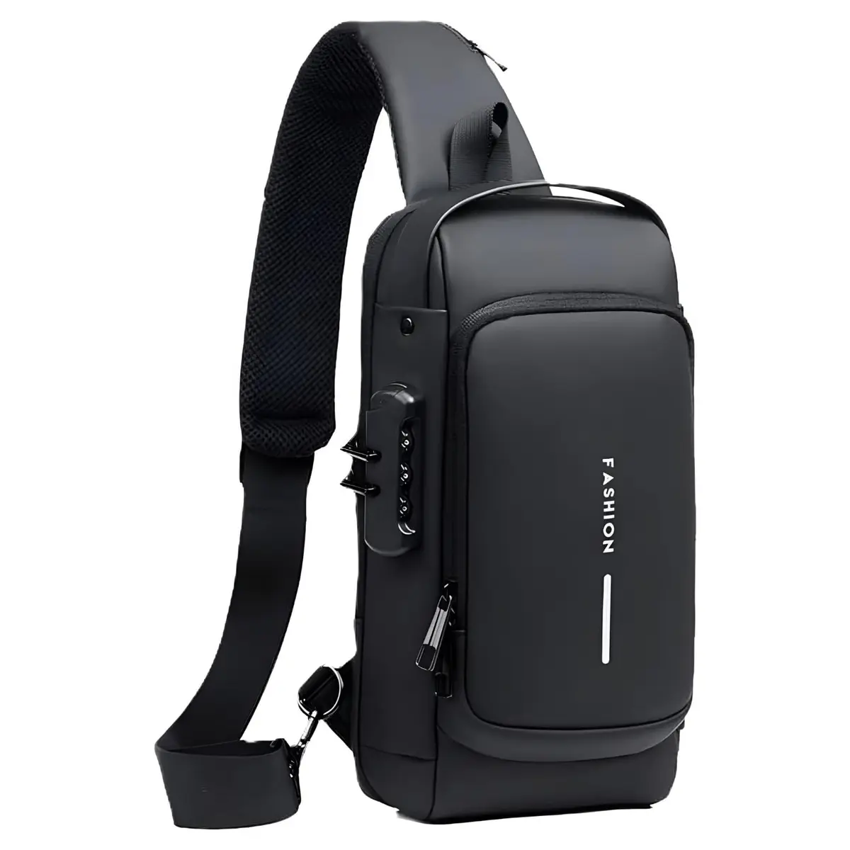 Mochila Premium Antifurto Com Senha, USB, Resistente À Água, VARENZIA | Entrada USB E Para Fone, Resistente À Água, Bolsa Executiva Masculina, Cadeado