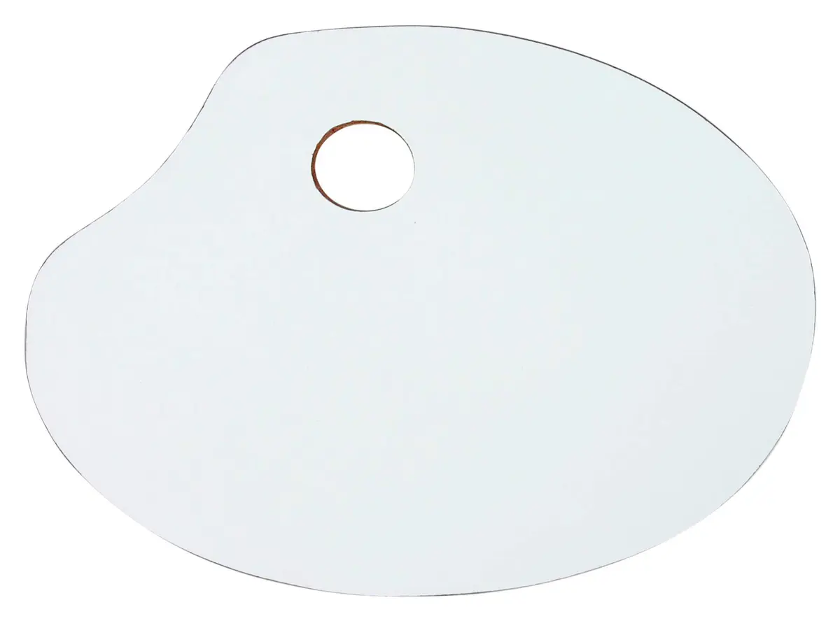Paleta para Pintura Média (30cm X 20cm), Magitel Branco - Souza & Cia (Ref: 4005)